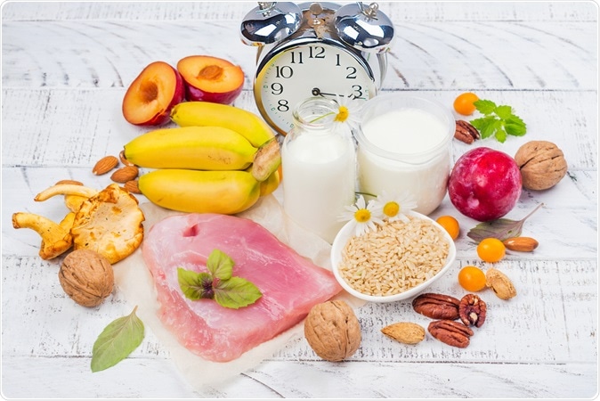 Best food for getting sleep. Foods rich of tryptophene and melatonin. Image Credit: Ekaterina Markelova / Shutterstock