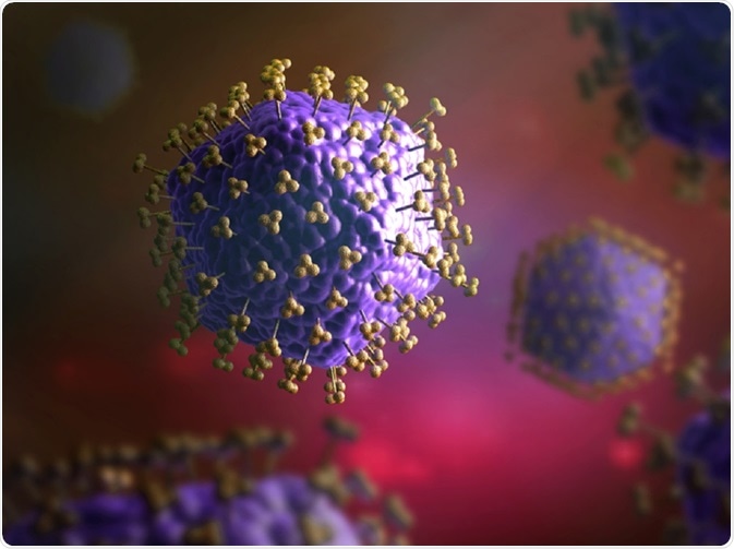 Antibodies bound to cell receptors - an illustration by Christoph Burgstedt