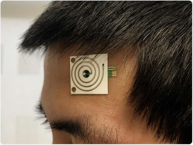 New wearable sensors developed by scientists at UC Berkeley can provide real-time measurements of sweat rate and electrolytes and metabolites in sweat. Image Credit: Bizen Maskey, Sunchon National University