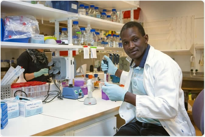 Nelson Gekara in the lab. Image Credit: Mattias Pettersson