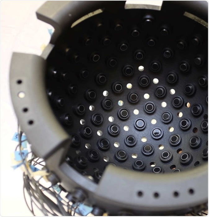 The prototype helmet. Image Credit: Imperial College London