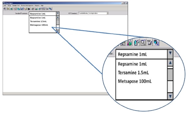 The HIAC 9703+ allows users to select final product quality testing by brand name/product name.