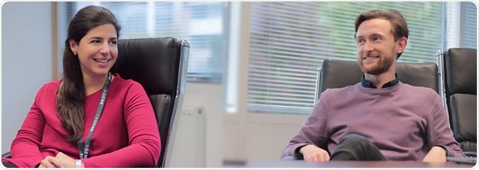 From left to right, Group Leaders Pela Derizioti and Simon Pollack.