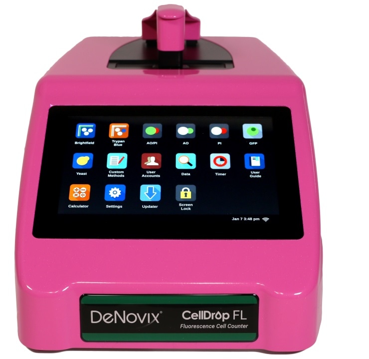 DeNovix Pink CellDrop™ automated cell counter giveaway won by University of Pittsburgh
