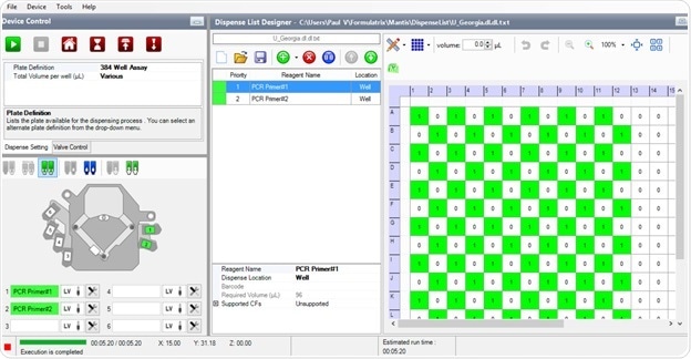 User friendly MANTIS sofware allow to design by point and click.