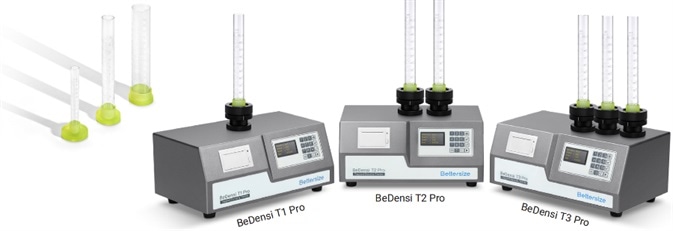 Standardized tapped density testing for pharmaceutical powders Standardized tapped density testing for pharmaceutical powders