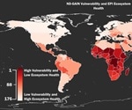Countries most susceptible to toxic pollution are also at highest risk from the impacts of global climate change
