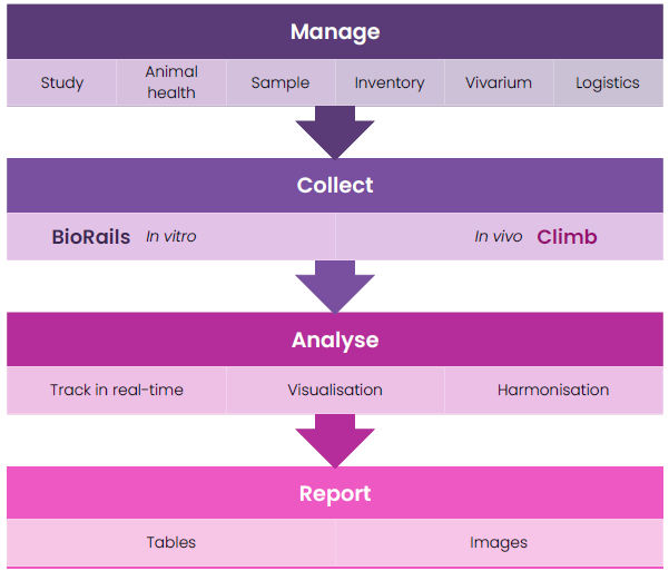 BioRails and Climb functionality.