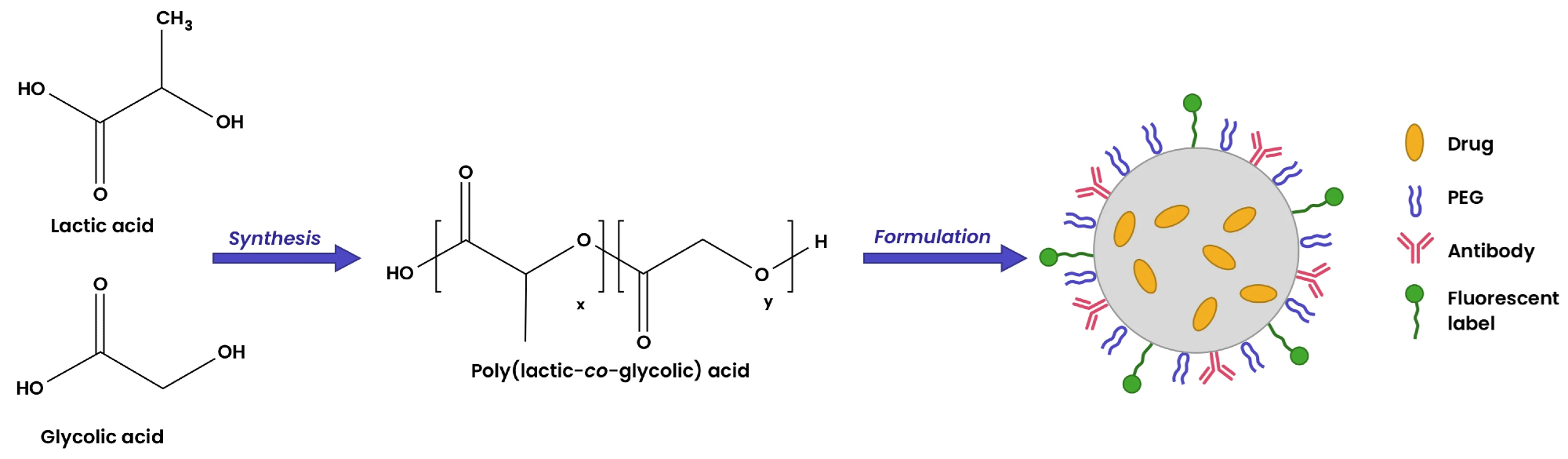 What are the drug delivery applications of nanoparticles?