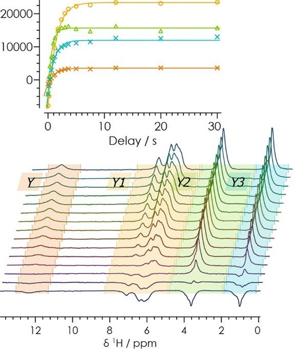 1H inversion recovery for lansoprazole. 