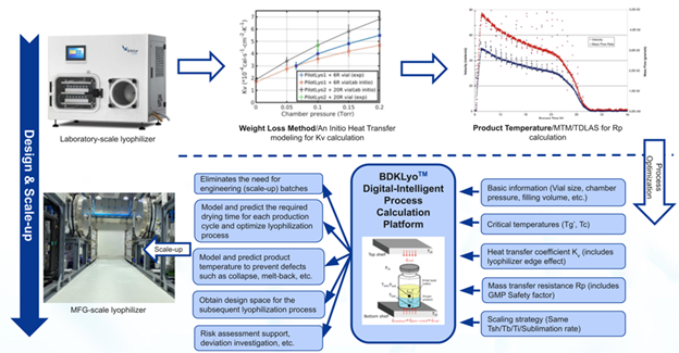 Flowchart and Interface of BDKLyoTM Digital-Intelligence Process Calculation Platform.
