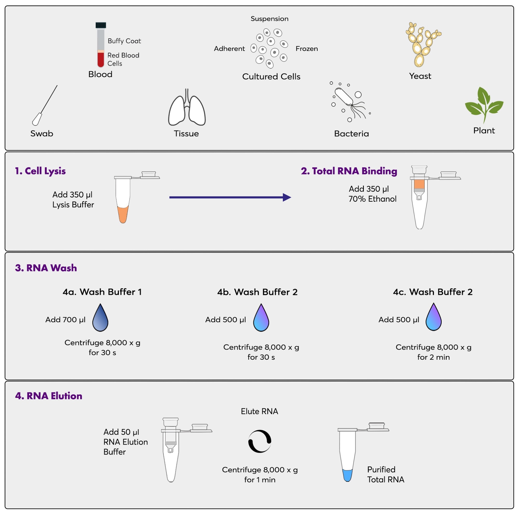 RNA extraction kit for rapid RNA extraction