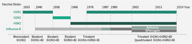 Influenza vaccine strains: Recombinant antigens from 2015–2024