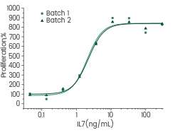 Cell proliferation assay using anti-CD3 antibody activated human peripheral blood mononuclear cell (PBMC).