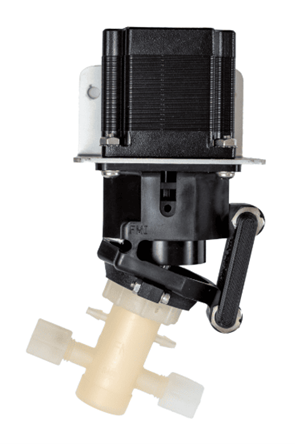 Miniature pump for precise microfluidic control and dispensing