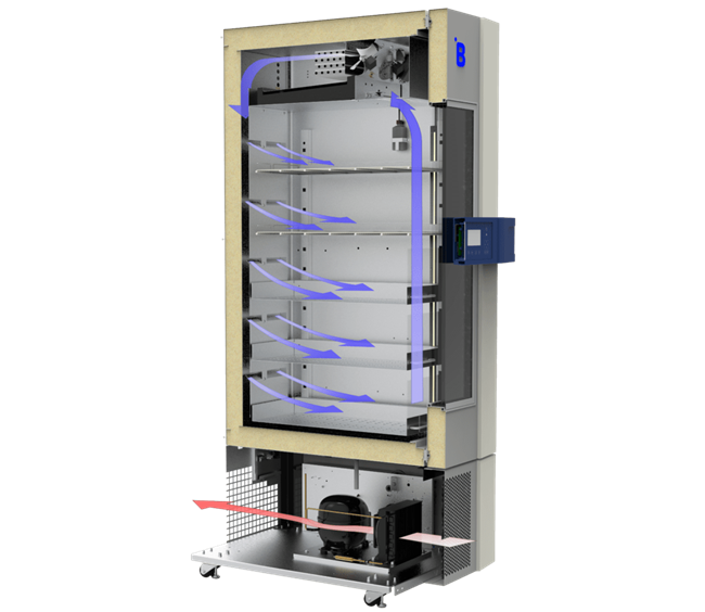 Secure blood storage with the B901 blood bank refrigerator