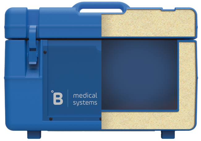 Temperature-controlled blood transport boxes for safe medical use