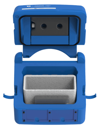 Temperature-controlled blood transport boxes for safe medical use