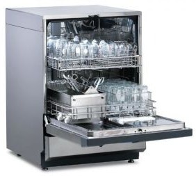 Freestanding glassware washer for laboratory glassware